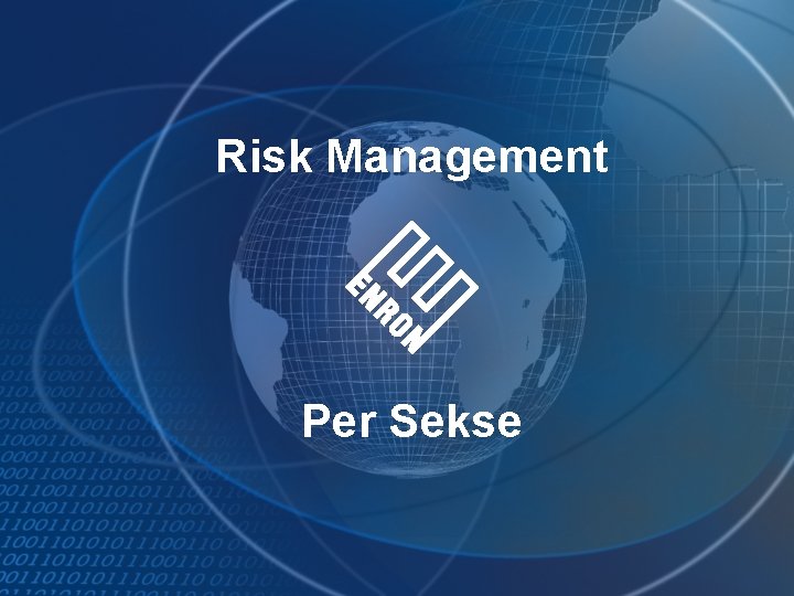 Risk Management Per Sekse 