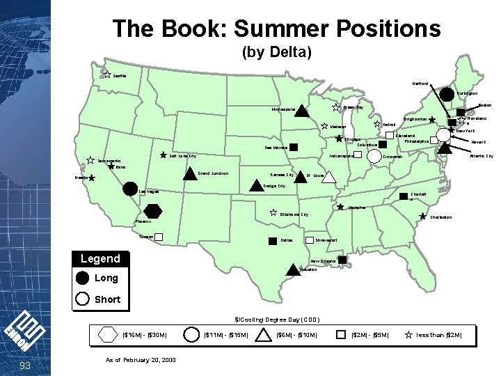 The Book: Summer Positions (by Delta) Seattle Hartford Burlington Boston Green Bay Minneapolis Providenc