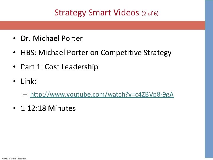 Strategy Smart Videos (2 of 6) • Dr. Michael Porter • HBS: Michael Porter