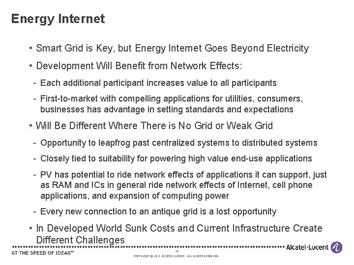 Energy Internet • Smart Grid is Key, but Energy Internet Goes Beyond Electricity •