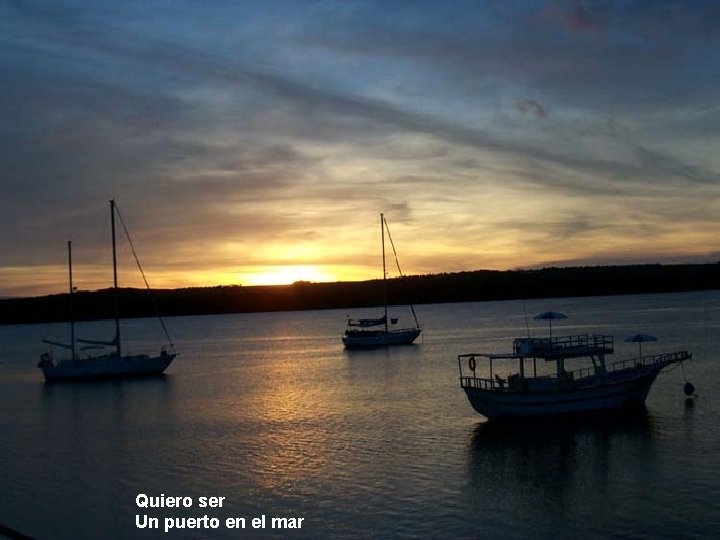 Quiero ser Un puerto en el mar 