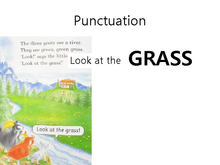 Punctuation GRASS Look at the grass! 