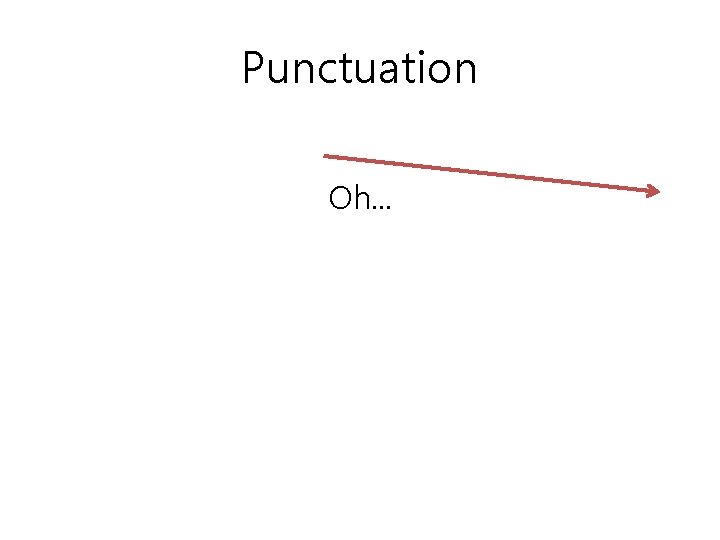 Punctuation Oh. . . 