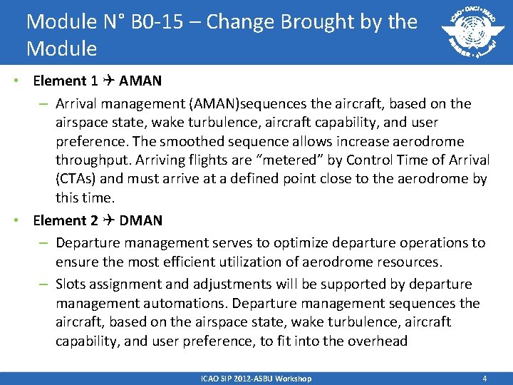 Module N° B 0 -15 – Change Brought by the Module • Element 1 Module N° B 0 -15 – Change Brought by the Module • Element 1