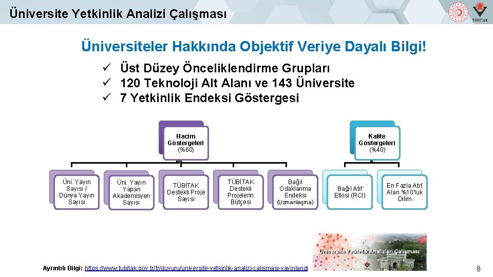 Üniversite Yetkinlik Analizi Çalışması Üniversiteler Hakkında Objektif Veriye Dayalı Bilgi! ü Üst Düzey Önceliklendirme