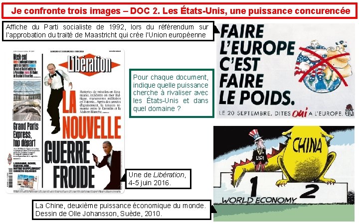 Je confronte trois images – DOC 2. Les États-Unis, une puissance concurencée Affiche du