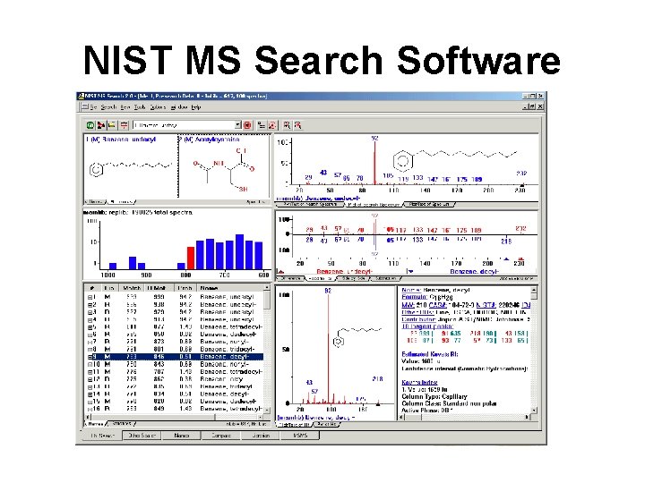 NIST MS Search Software 