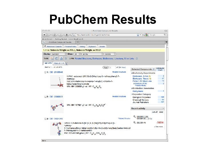 Pub. Chem Results 