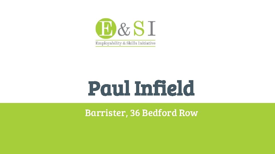 Paul Infield Barrister, 36 Bedford Row 