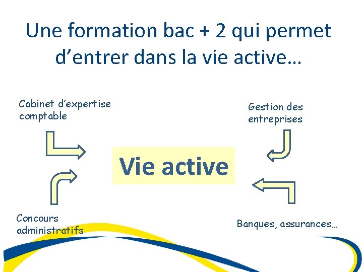 Une formation bac + 2 qui permet d’entrer dans la vie active… Cabinet d’expertise