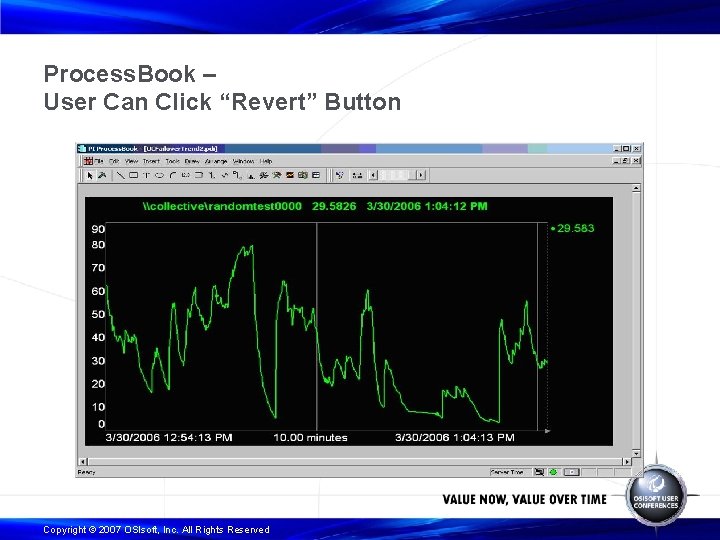 Process. Book – User Can Click “Revert” Button Copyright © 2007 OSIsoft, Inc. All