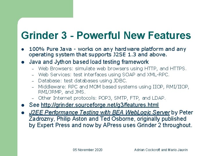 Grinder 3 - Powerful New Features l 100% Pure Java - works on any