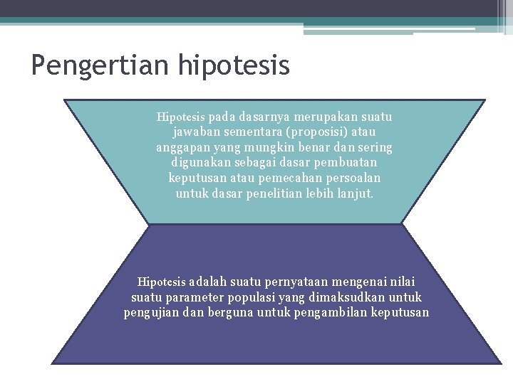 Pengertian hipotesis Hipotesis pada dasarnya merupakan suatu jawaban sementara (proposisi) atau anggapan yang mungkin