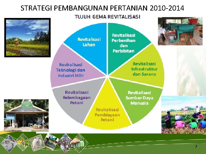 STRATEGI PEMBANGUNAN PERTANIAN 2010 -2014 7 