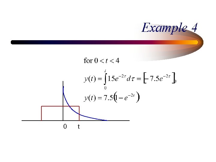 Example 4 0 t 