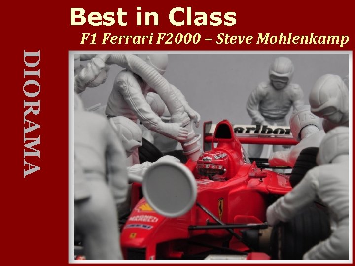 Best in Class F 1 Ferrari F 2000 – Steve Mohlenkamp DIORAMA 