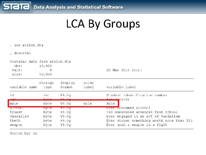 LCA By Groups LCA By Groups