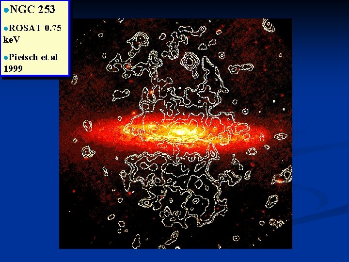 l. NGC 253 l. ROSAT 0. 75 ke. V l. Pietsch 1999 et al