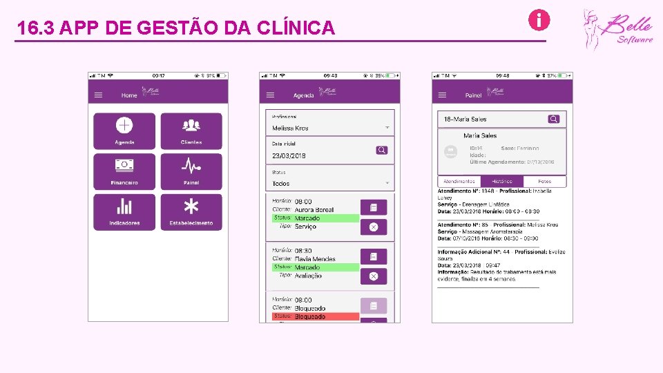 16. 3 APP DE GESTÃO DA CLÍNICA 