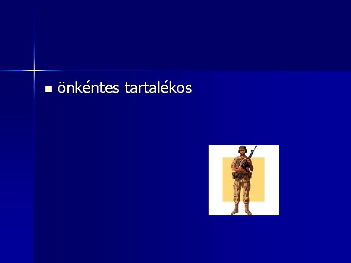 n önkéntes tartalékos 