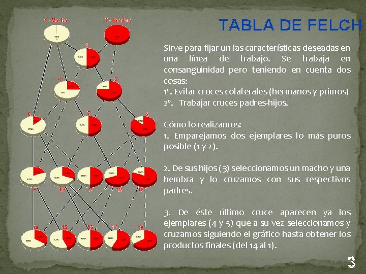  TABLA DE FELCH Sirve para fijar un las características deseadas en una línea