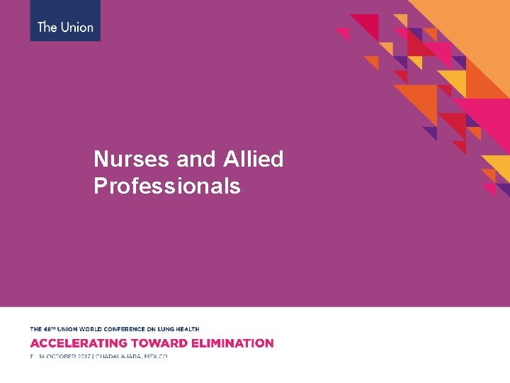 Nurses and Allied Professionals 