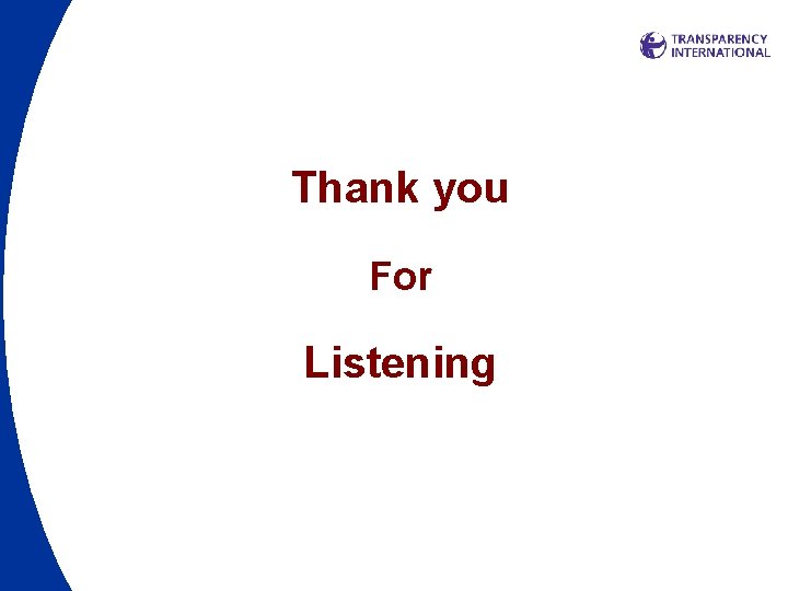 Thank you For Listening 