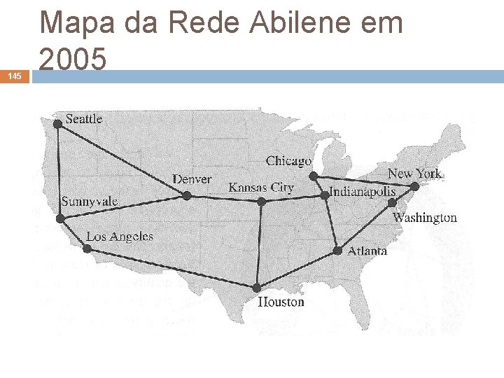 145 Mapa da Rede Abilene em 2005 