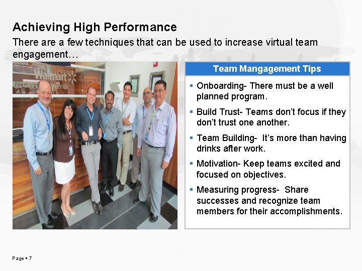 Achieving High Performance There a few techniques that can be used to increase virtual