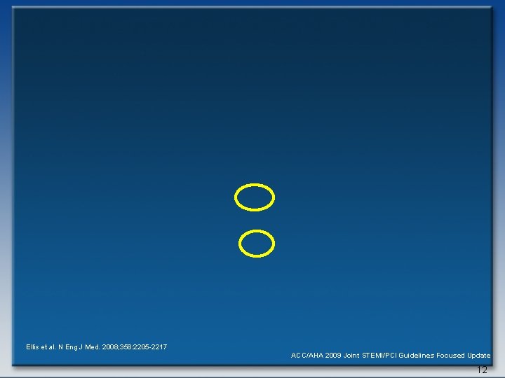 Ellis et al. N Eng J Med. 2008; 358: 2205 -2217 ACC/AHA 2009 Joint