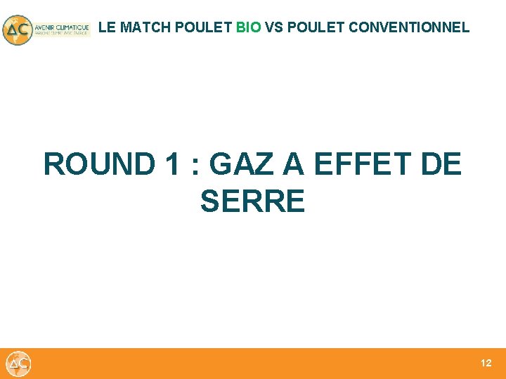LE MATCH POULET BIO VS POULET CONVENTIONNEL ROUND 1 : GAZ A EFFET DE