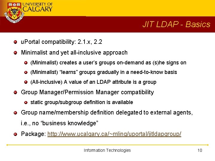 JIT LDAP - Basics u. Portal compatibility: 2. 1. x, 2. 2 Minimalist and