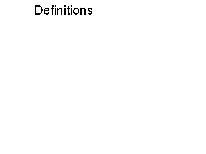 Definitions 