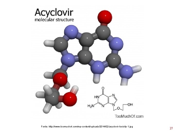 Fonte: http: //www. toomuchof. com/wp-content/uploads/2014/02/acyclovir-toxicity-1. jpg 27 