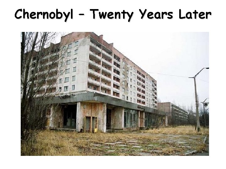 Chernobyl – Twenty Years Later 