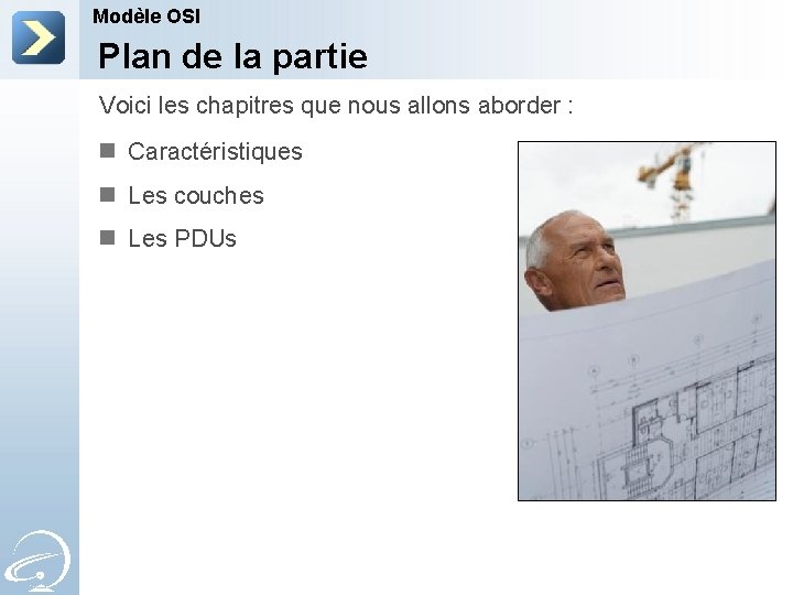 Modèle OSI Plan de la partie Voici les chapitres que nous allons aborder :