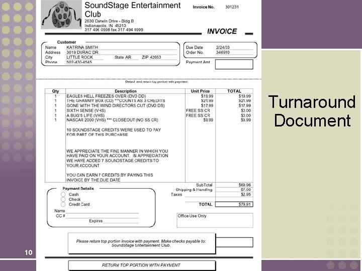 Turnaround Document 10 