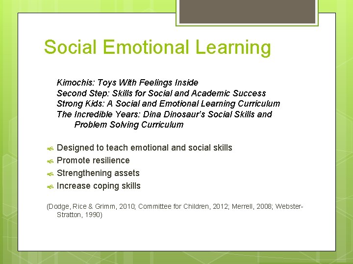 Social Emotional Learning Kimochis: Toys With Feelings Inside Second Step: Skills for Social and