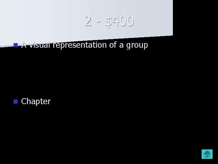 2 - $400 n A visual representation of a group n Chapter 2 - $400 n A visual representation of a group n Chapter