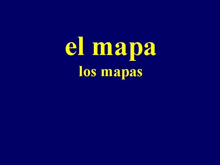el mapa los mapas 