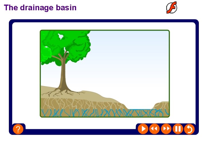 The drainage basin  The drainage basin