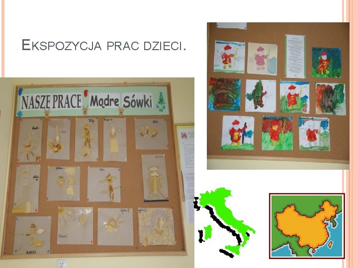 EKSPOZYCJA PRAC DZIECI. 