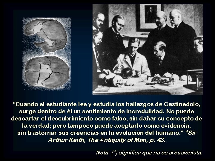 “Cuando el estudiante lee y estudia los hallazgos de Castinedolo, surge dentro de él