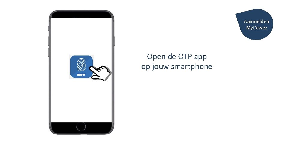 Aanmelden My. Cewez Open de OTP app op jouw smartphone 