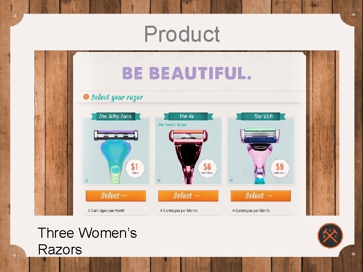 Product Three Women’s Razors 