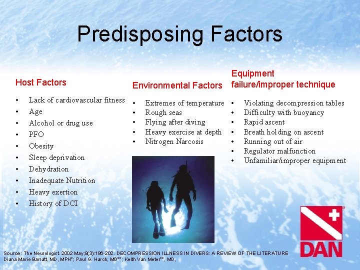 Predisposing Factors Host Factors Environmental Factors • • • • Lack of cardiovascular fitness