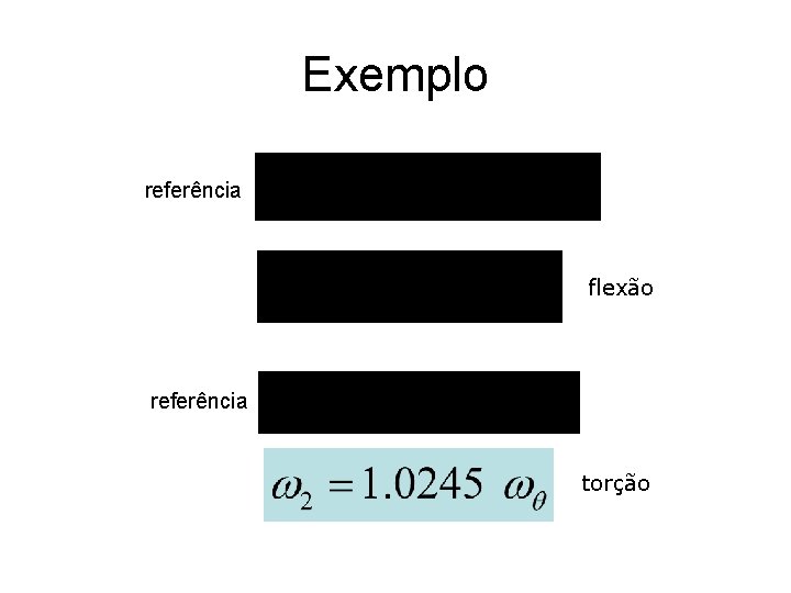 Exemplo referência flexão referência torção 