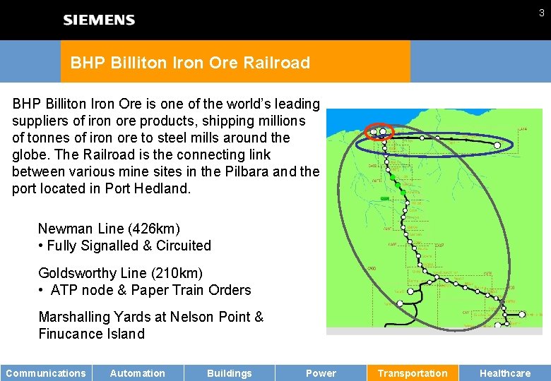 3 BHP Billiton Iron Ore Railroad BHP Billiton Iron Ore is one of the