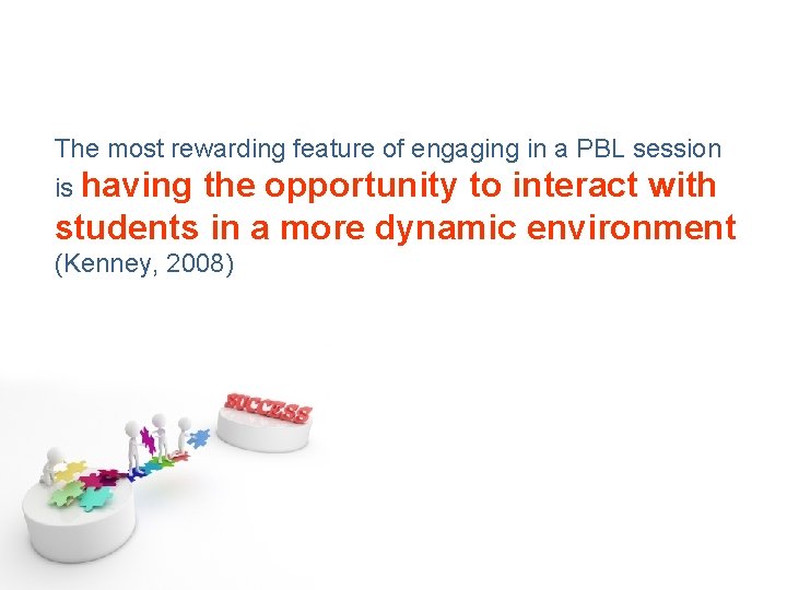 The most rewarding feature of engaging in a PBL session is having the opportunity