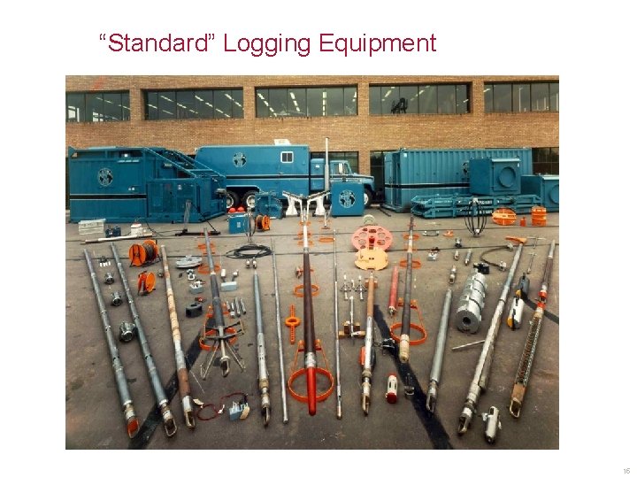 “Standard” Logging Equipment 15 